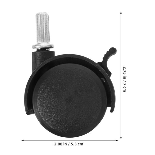 Conjunto de 4 rodízios de reposição para varal de roupas, resistentes e sem marca – Compatíveis com varais e cabides. 1