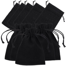 Lot de 10 petits sacs en jute avec cordon de serrage en coton, parfaits pour les cadeaux de mariage ou de fĂŞte (5,50 x 3,93 x 0,08 pouces).