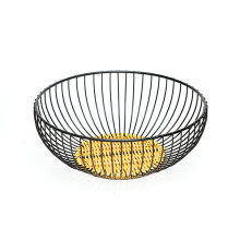 Rattan & Iron Drain Basket for Kitchen, Bathroom, Cosmetics – Compatible with Home Storage & Easy Clean