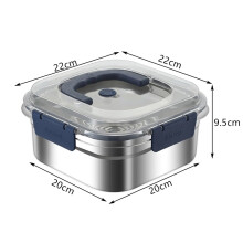 Boîte à repas saine et pratique, en acier inoxydable 316, avec couvercle hermétique, idéale pour le bureau, l'école et le camping. Parfaite pour