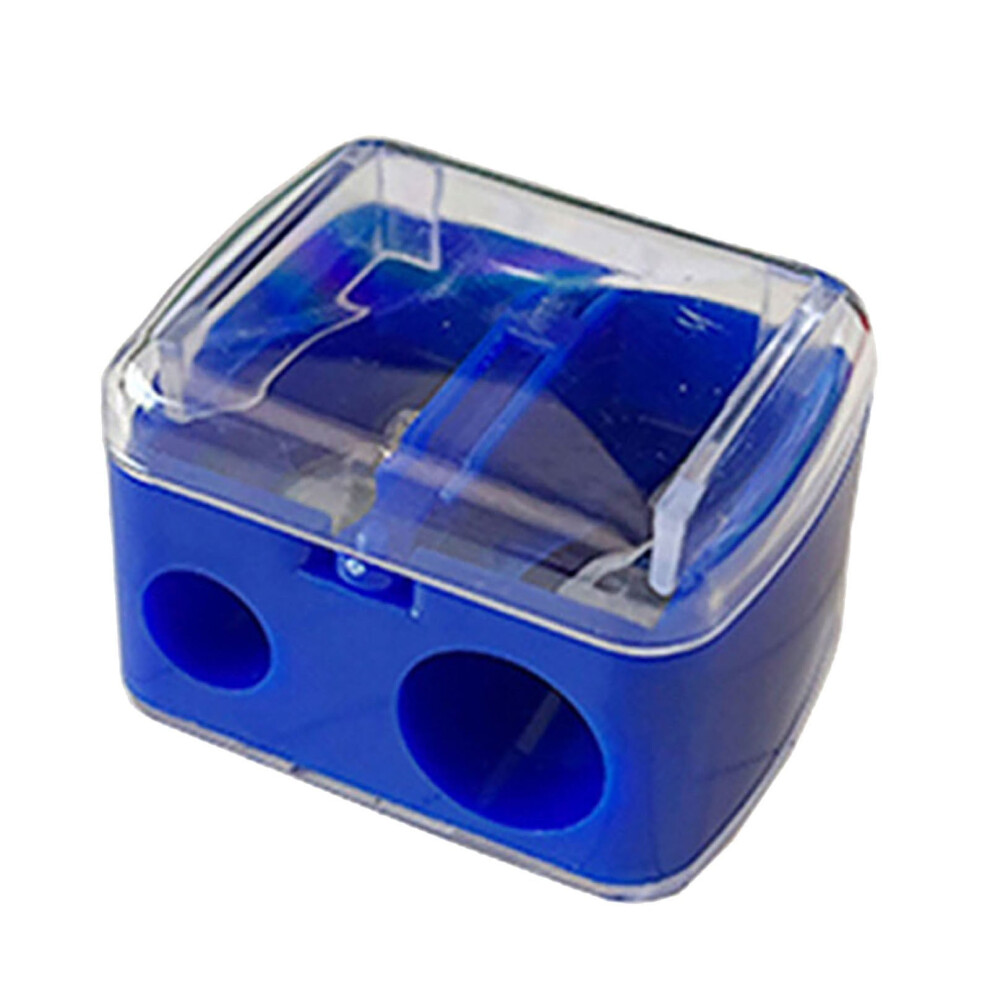 1 Pack Makeup Pencil Sharpener Plastic Lip Liner Pencil Eyeliner Sharpener Cosmetic Manual Tools for Eyeliner Lip Liner Pencils (Blue)