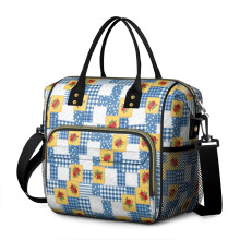 Sac à lunch isotherme pour femme à motif floral – Étanche, grande capacité, idéal pour le travail, la plage, les voyages, les pique-niques et