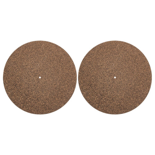 Cork Turntable Mat Non-Slip Anti-Static 2 pcs
