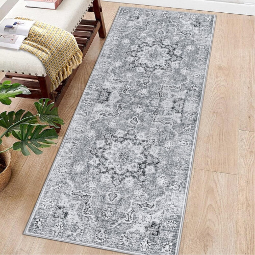 Vintage wasbare loper van 60 x 180 cm. 1