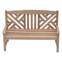 Wooden Garden Bench 1:12 Scale Unpainted Portable