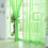 2PCS Sheer Luxury Curtain Panel Set for Kitchen/Bedroom/Backdrop 78" Long (Green) 1