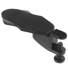 TOYMYTOY Reposabrazos negro para ordenador, soporte para muñeca y codo en escritorio, accesorio para videojuegos