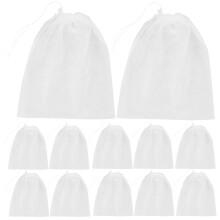 OUNONA 50pcs Transparent Shoe Bags For Travel Portable Clear Shoe Bags For Storage With Rope Large Drawstring Bags For Travel Men And Women