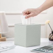 Grijze tissueboxhoes, vierkante tissueboxhoes, grijze tissueboxhouders, tissuehouder voor badkameraccessoires, tissuehouders voor de badkamer