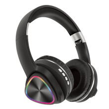 X3 Active Noise Cancelling Headphones, Over-Ear Headphones with Mic for Kids/Adults/Teen/School/TV, Black