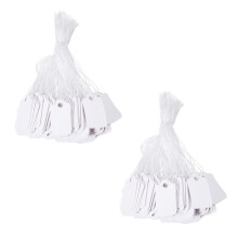 1000pcs Jewelry Price Tags with Hanging String Blank Labels for DIY Projects