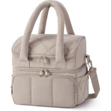 Sac isotherme matelassé pour femme – Étanche, résistant, réutilisable, grande glacière idéale pour le travail, les pique-niques, les voyages