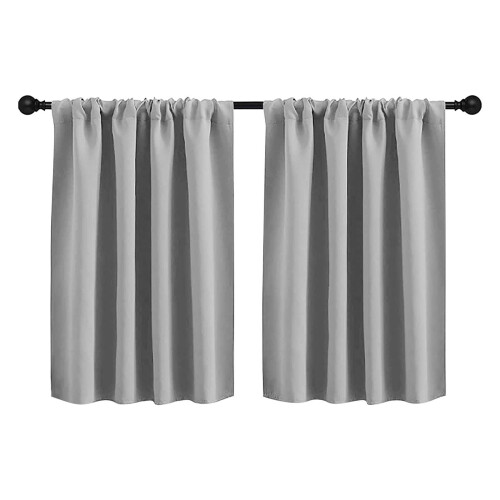 Blackout Short Curtains 76x60cm Rod Pocket Pair