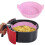 Forro de silicone reutilizável de 7 polegadas para fritadeira a ar, resistente ao calor, fácil de limpar, compatível com fritadeiras a ar de 3 a 5 1