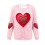 Sudadera de mujer para el Día de San Valentín con estampado de corazón. 4