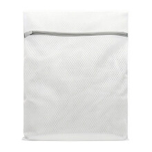 Mesh Laundry Bag for Delicates Bras Lingerie Socks Sweaters Travel Wash Bag Zipper Closure Reusable, 20X16In (1Pcs) Grey