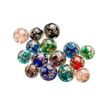 20 Stück Charms für Schmuckherstellung, runde Perlen mit großem Loch, Reisegröße
