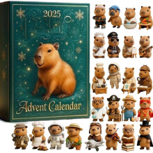 Capybara Adventskalender 2025 – 24 Acryl Hangend