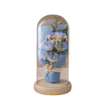 Veilleuse Rose Éternelle. Une rose de la Saint-Valentin, idéale pour les anniversaires, les fiançailles et toutes les occasions. Un classique