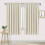 Cortinas térmicas blackout bege claro 70x72 polegadas, conjunto de 2 1