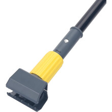 Metal Mop Handle Commercial Heavy Duty,58" Industrial Stick with Jaw Clamp,Wet Gripper Mops Head Replacement Holder for Floor Cleaning