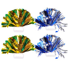 Worgeous 4 Pcs Cheerleading Flower Ball Cheerleader for Girls Kids Squad Poms Blue Child