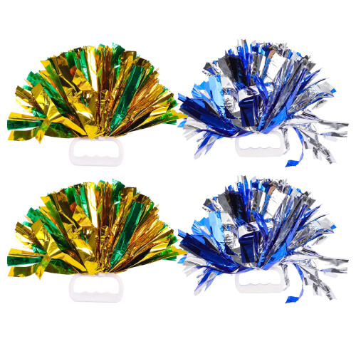Worgeous4Pcs Μπάλα Μαζορέτας με Λουλούδια για Κορίτσια Παιδική Ομάδα Poms Μπλε Παιδική