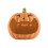 Κεραμική θήκη για μπολ με καραμέλες Bico Orange Pumpkin με μεγάλο άνοιγμα, για καραμέλες, 1