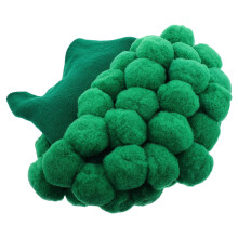 OUNONA Lustige Brokkoli-Mütze – Warme, gestrickte Gemüsemütze mit Bommel, kuschelige Häkelmütze für Partys, Cosplay & Feiertage