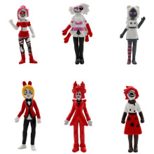 Hazbin-hotellin figuurit (5 kpl) – Keräilykelpoisia animehahmoja lapsille, aikuisille ja faneille – Esittelymallilelut – Yhteensopiva