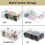 Clear 16-Compartment Storage Box with Lid and Removable 3