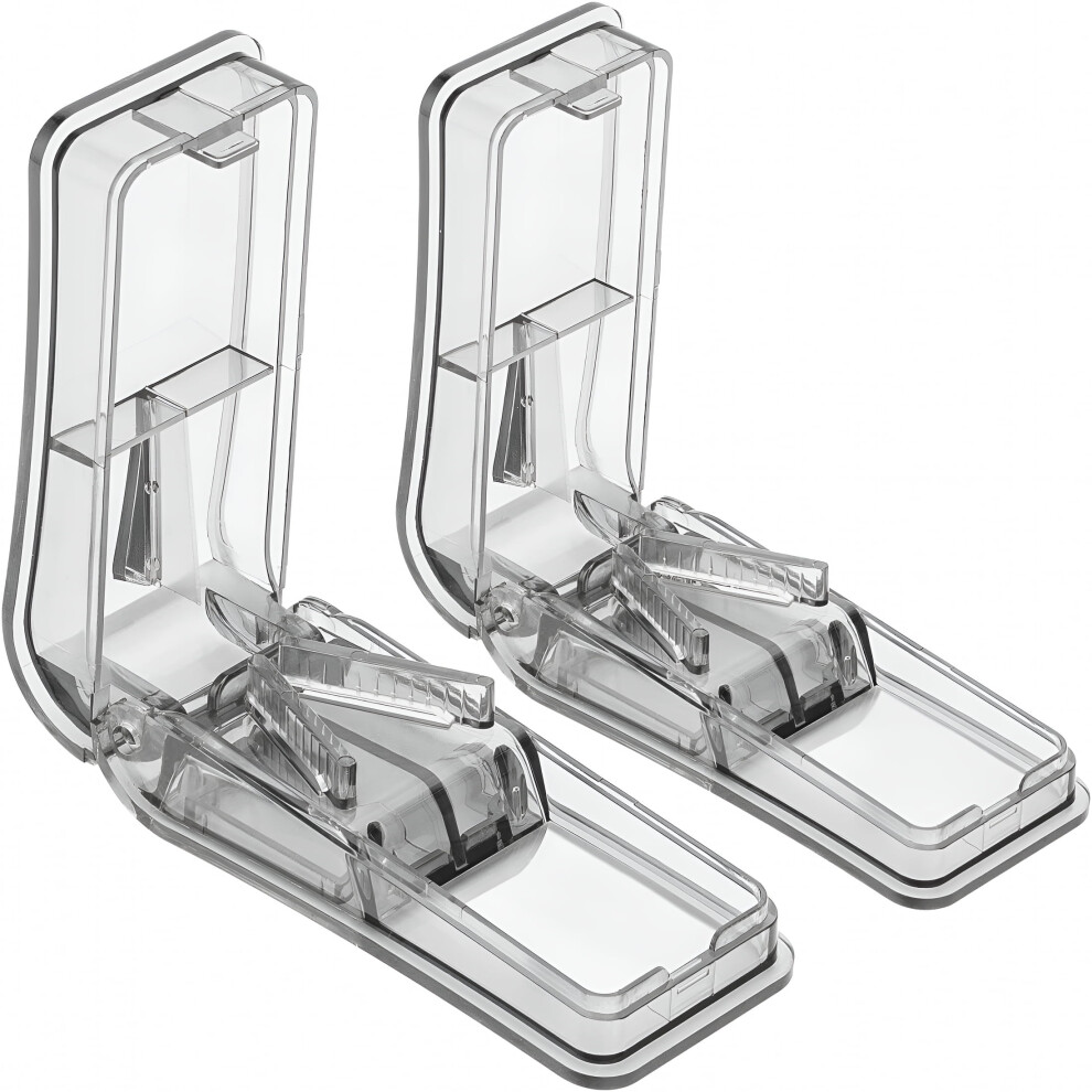 2PCS Pill Cutter,Professional Pill Splitter for Cutting Small Pills or Large Pills in Half