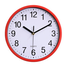 Designice 10 Inch Wall Clock, Lightweight Plastic, Quartz