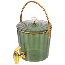 WHAMVOX Dispenser per bevande, contenitore per succhi, distributore di bevande fredde per feste, distributore d'acqua con coperchio e rubinetto