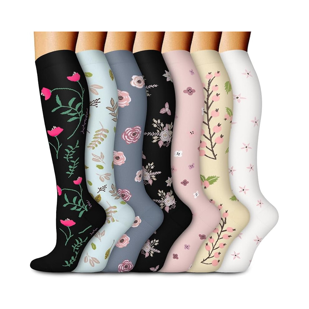 Medical Compression Socks for Women & Men, Support Knee High Socks for Running,Nurses,Travel