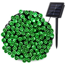 1 Pack Solar String Lights, 72ft/22m, 200 LED, 8 Modes, Waterproof, for Xmas Tree, Garden, Wedding, Lawn—Green