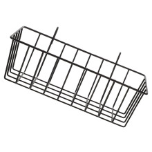 BESTYASH Black Iron Hanging Basket Space-Saving Design for Kitchen Bathroom Storage and Organization