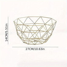Panier à fruits en fer EASTIN pour salon, table basse, Noël et Halloween – Panier de rangement polyvalent pour les collations, compatible avec la