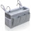 Organizer da comodino a 3 tasche – Cotone e lino, 38 pezzi 1