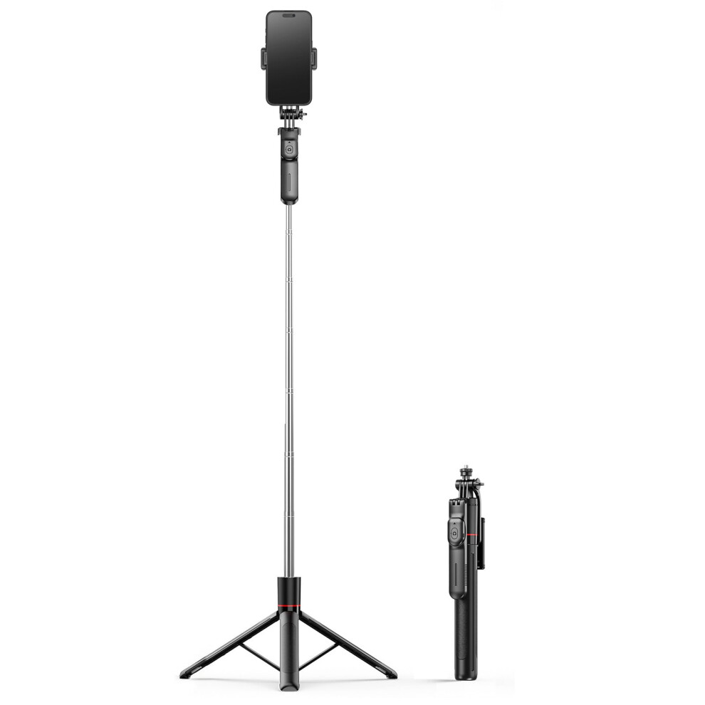 Aluminum Alloy Selfie Stick With Stabilizer, Extendable Phone Holder, Desktop Tripod For Outdoor Photography And Video Recording 9329345064654