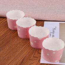 50 Stück Kuchenförmchen, Cupcake-Förmchen aus Pergamentpapier zum Backen, Rosa
