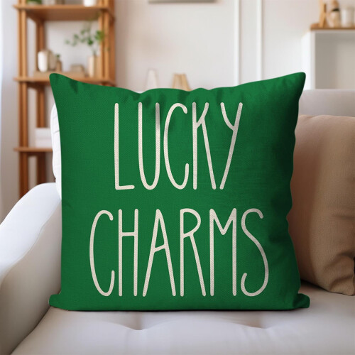 Kussensloop voor St. Patrick's Day, linnen, 18x18 inch