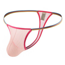 Men Casual Fashion Solid Sexy Cutout Open File Ice Silk Briefs Price Reduce(Free Shipping)