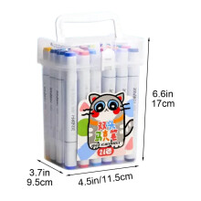 Rotuladores acrílicos lavables, set de 24 colores, 240 ml