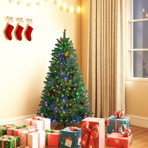 EDX 6ft Pre-lit Artificial Christmas Tree with 250 Warm 1