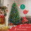 EDX Christmas Tree 6ft pre-lit with 250 color-changing LEDs 4