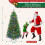 EDX Christmas Tree 6ft pre-lit with 250 color-changing LEDs 6