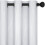 Room Darkening Thermal Curtains White Silver Wave Dots 1