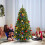 EDX Christmas Tree 6ft pre-lit with 250 color-changing LEDs 8