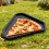 Bandeja triangular preta de plástico para servir, 40 x 29,6 cm 5